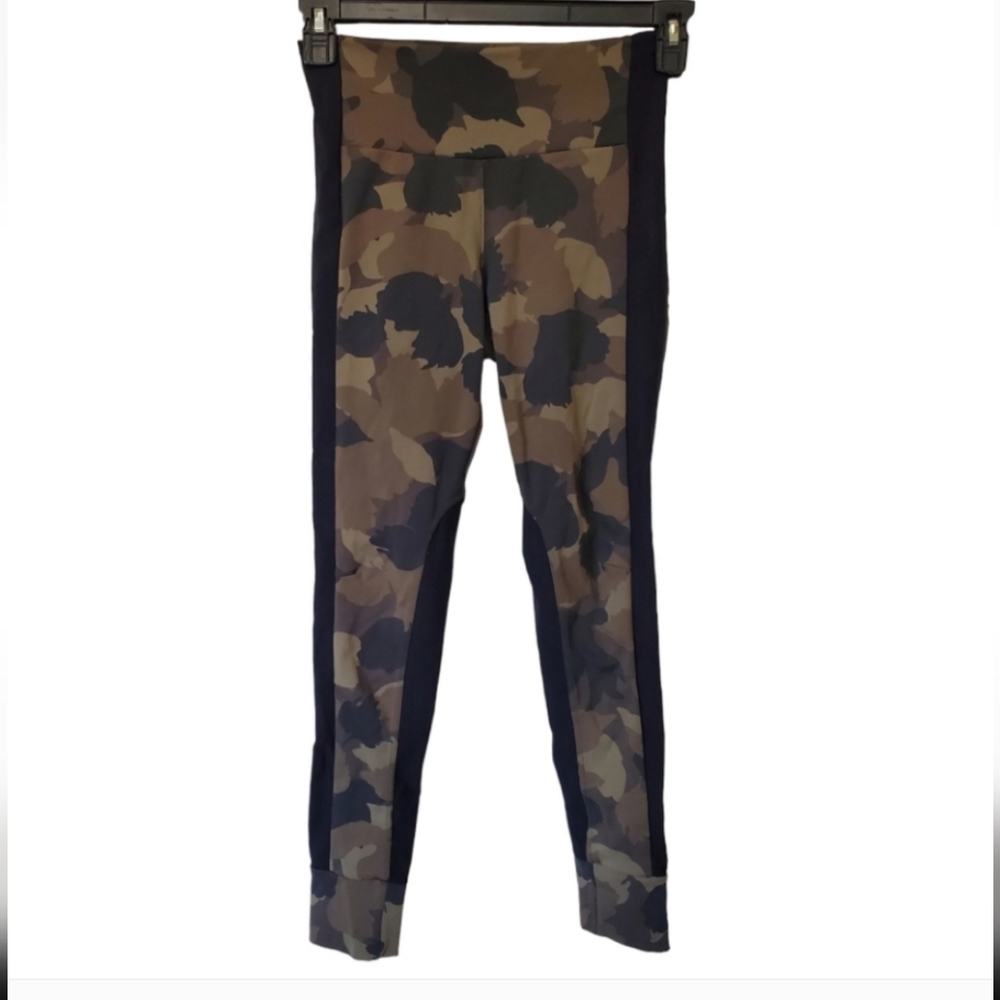 ATHLETA Essex Camo Hybrid Tight Hiking Trail Jogger Pants Brown Size XS